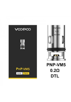 Испаритель Voopoo PnP Coil (Original) VM5 0.2 Ом (5 шт/упаковка)
